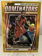 Damian Lillard [Gold] #10 Basketball Cards 2022 Panini Donruss Optic Elite Dominators Prices