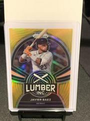 Javier Baez [Gold Prizm] Baseball Cards 2022 Panini Prizm Lumber Inc Prices