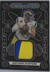 Matthew Stafford [Red] #AM-MST Football Cards 2022 Panini Obsidian Atomic Material Prices