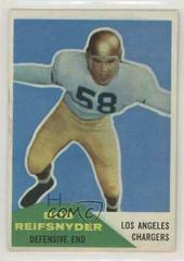 Bob Reifsnyder #42 Football Cards 1960 Fleer Prices
