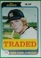 Bill Sudakis #63T Baseball Cards 1974 Topps Traded Prices