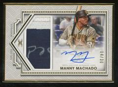 Manny Machado #FAC-MMA Baseball Cards 2022 Topps Definitive Framed Autograph Patch Collection Prices
