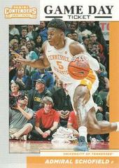Admiral Schofield #32 Basketball Cards 2019 Panini Contenders Draft Picks Game Day Ticket Prices