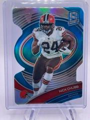 Nick Chubb [Blue Die Cut] #23 Football Cards 2021 Panini Spectra Prices