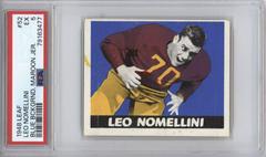 Leo Nomellini [Blue Background, Maroon Jersey] #52 Football Cards 1948 Leaf Prices