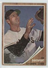 Jim Davenport #9 Baseball Cards 1962 Topps Prices