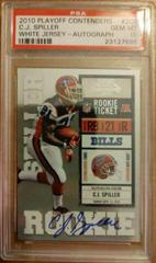 C.J. Spiller [White Jersey Autograph] Football Cards 2010 Playoff Contenders Prices