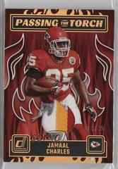 Jamaal Charles, Isiah Pacheco [Prime] #PTT-6 Football Cards 2023 Panini Donruss Passing the Torch Jerseys Prices