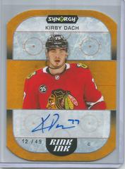 Kirby Dach [Orange] Hockey Cards 2022 Upper Deck Synergy Rink Ink Autographs Prices