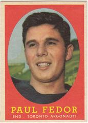 Paul Fedor Football Cards 1958 Topps CFL Prices