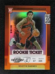 Scottie Barnes [Orange] Basketball Cards 2021 Panini Contenders Optic Rookies Prices