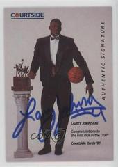 Larry Johnson [Autograph] #1 Basketball Cards 1991 Courtside Prices
