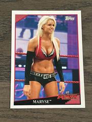 Maryse Wrestling Cards 2009 Topps WWE Prices