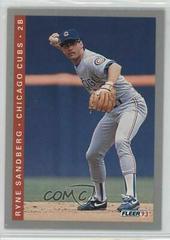 Ryne Sandberg #25 Baseball Cards 1993 Fleer Prices