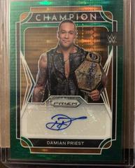 Damian Priest [Green Pulsar Prizm] Wrestling Cards 2022 Panini Prizm WWE Champion Signatures Prices