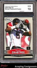 Michael Crabtree [Silver] Football Cards 2009 Sage Hit Prices