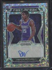 Davion Mitchell #FBR-DVM Basketball Cards 2021 Panini Prizm Fast Break Rookie Autographs Prices