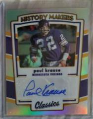 Paul Krause Football Cards 2022 Panini Classics History Makers Autographs Prices