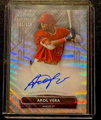 Arol Vera [Wave] #PA-AV Baseball Cards 2022 Bowman Sterling Prospect Autographs Prices