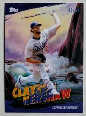 Clayton Kershaw [Prussian Blue] #PC-8 Baseball Cards 2023 Topps X Bob Ross The Joy Of Painting the Corners Prices