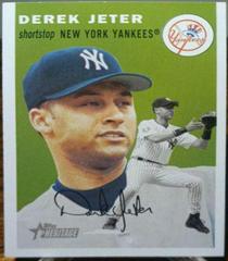 Derek Jeter [Green Background] #10 Baseball Cards 2003 Topps Heritage Prices