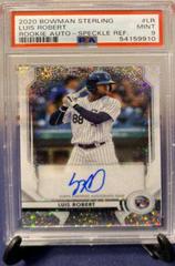 Luis Robert [Speckle Refractor] #LR Baseball Cards 2020 Bowman Sterling Rookie Autographs Prices