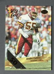 Andre Collins [50 Stripe] #167 Football Cards 1993 Wild Card Prices