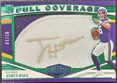 Jaren Hall [Autograph Green] #FC-43 Football Cards 2023 Panini Plates and Patches Full Coverage Prices
