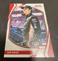 Sam Mayer [Red] #10 Racing Cards 2022 Panini Chronicles Nascar Absolute Prices
