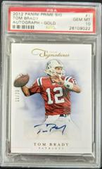 Tom Brady [Autograph Gold] Football Cards 2012 Panini Prime Signatures Prices