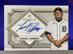 Miguel Cabrera Baseball Cards 2022 Topps Definitive Autograph Collection Prices