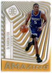 De'Aaron Fox [Gold] #7 Basketball Cards 2020 Panini Illusions Amazing Prices