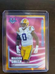 Maason Smith [Autograph Speckle] Football Cards 2022 Bowman's Best University Neon Neophytes Prices