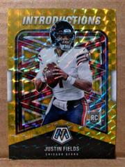 Justin Fields [Gold] #I-4 Football Cards 2021 Panini Mosaic Introductions Prices