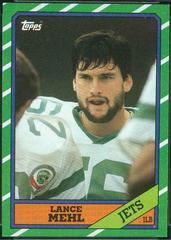 Lance Mehl #108 Football Cards 1986 Topps Prices