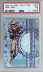 Jerry Rice [Spectrum] #357 Football Cards 1998 Spx Finite Prices