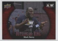 Mark Henry [Red] Wrestling Cards 2022 Upper Deck AEW Outside the Ring Prices
