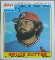 Bruce Sutter Baseball Cards 1984 Topps Cereal Series Prices