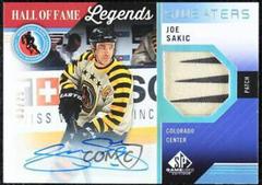 Joe Sakic [Autograph Patch] #HOF-JS Hockey Cards 2021 SP Game Used HOF Legends Sweaters Prices