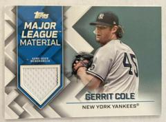 Gerrit Cole Baseball Cards 2022 Topps Major League Material Relics Prices