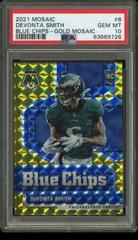 DeVonta Smith [Gold Mosaic] #6 Football Cards 2021 Panini Mosaic Blue Chips Prices
