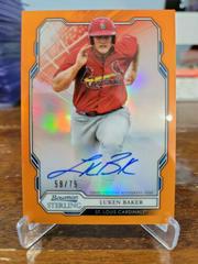 Luken Baker [Orange] #BSI Baseball Cards 2019 Bowman Sterling Prospect Autographs Prices