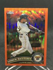Andrew McCutchen [Orange Refractor] #8 Baseball Cards 2011 Topps Chrome Prices