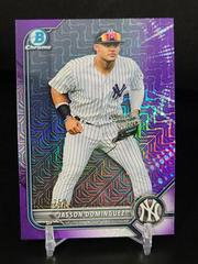 Jasson Dominguez [Purple Refractor] Baseball Cards 2022 Bowman Chrome Prospects Prices