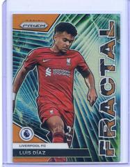 Luis Diaz [Orange] #29 Soccer Cards 2022 Panini Prizm Premier League Fractal Prices