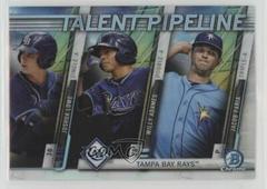 Joshua Lowe, Willy Adames, Jacob Faria Baseball Cards 2017 Bowman Talent Pipeline Prices