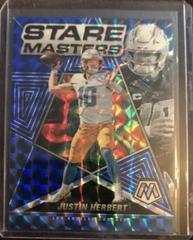 Justin Herbert [Blue] #SM-2 Football Cards 2022 Panini Mosaic Stare Masters Prices