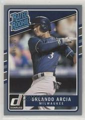 Orlando Arcia [Gray Border] Baseball Cards 2017 Panini Donruss the Rookies Prices
