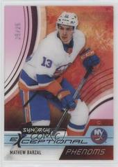 Mathew Barzal [Pink] Hockey Cards 2021 Upper Deck Synergy Exceptional Phenoms Prices