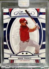 Mike Trout [Sapphire] #9 Baseball Cards 2022 Panini Flawless Prices